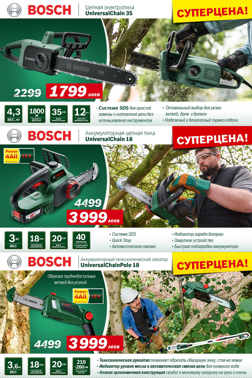 Садовая техника Bosch: Весенняя уборка на даче