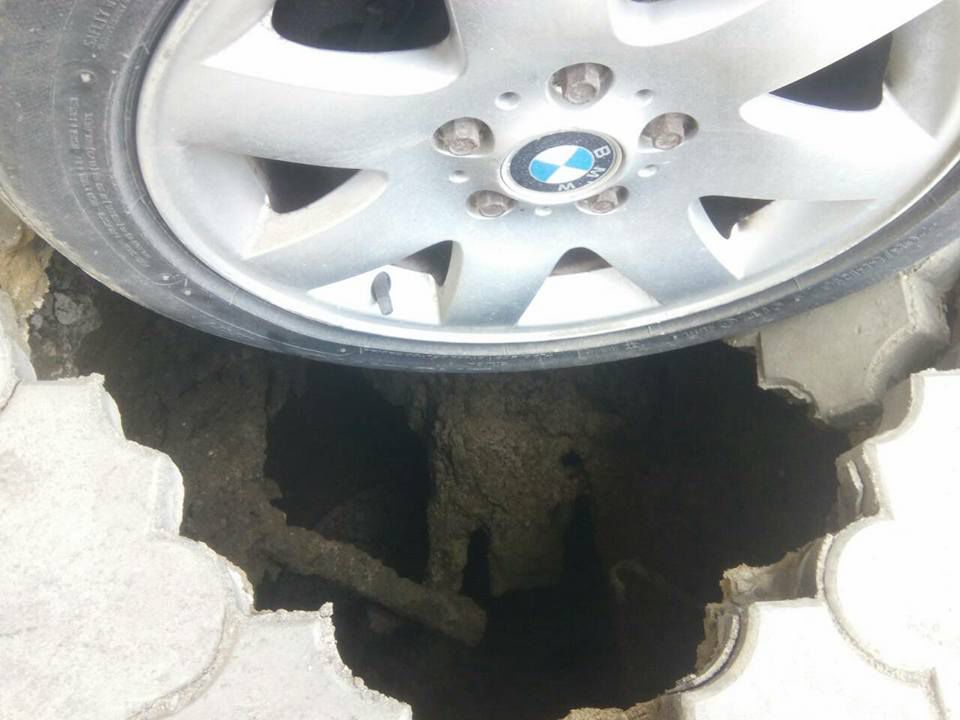 "Антиугонная" плитка подвела автохама в Кишиневе