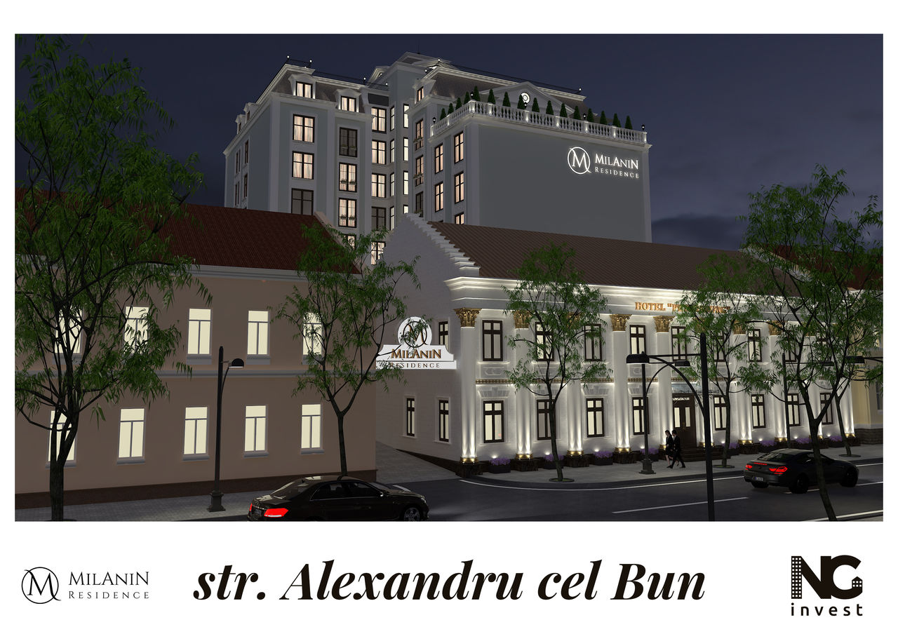 Milanin Residence: Успей купить квартиру в элитном жилом комплексе Alexandru cel Bun 47, по цене в 850 €/m² ®