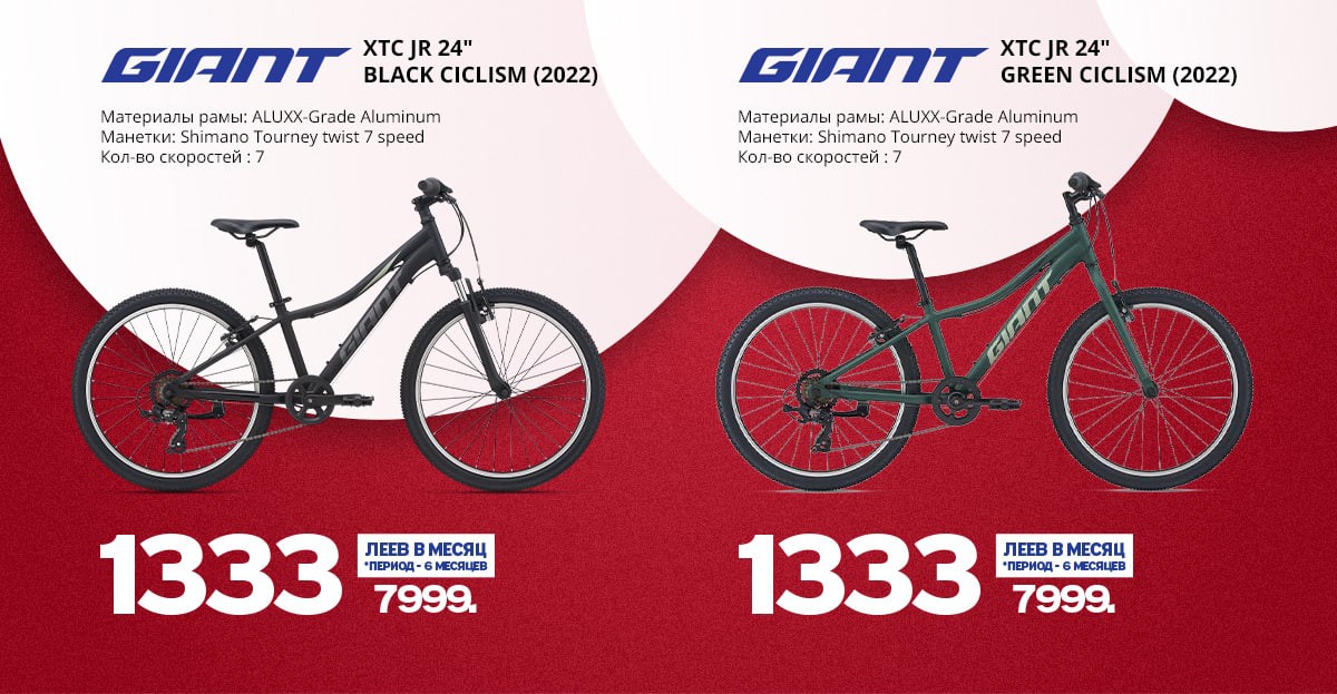 Giant: Беспроцентная рассрочка всего за пару минут