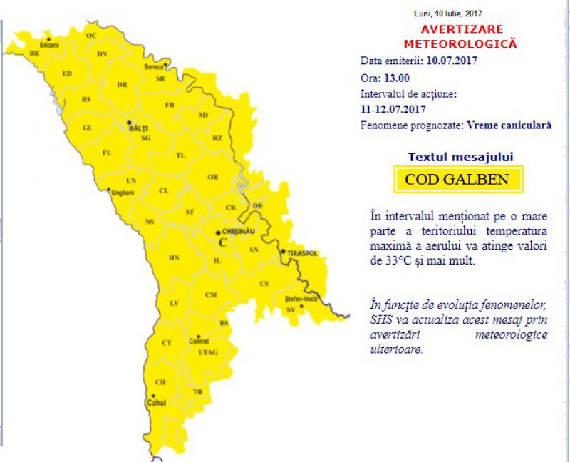 Vremea caniculară revine în forță. Se anunță temperaturi de foc