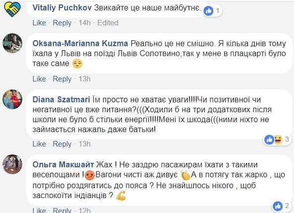 Сеть поразило поведение детей ромов в поезде Львов-Мукачево
