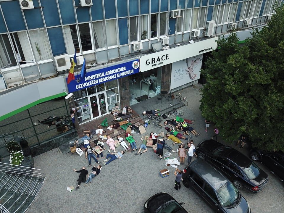 Перед минсельхозом активисты протестовали против загрязнения окружающей среды