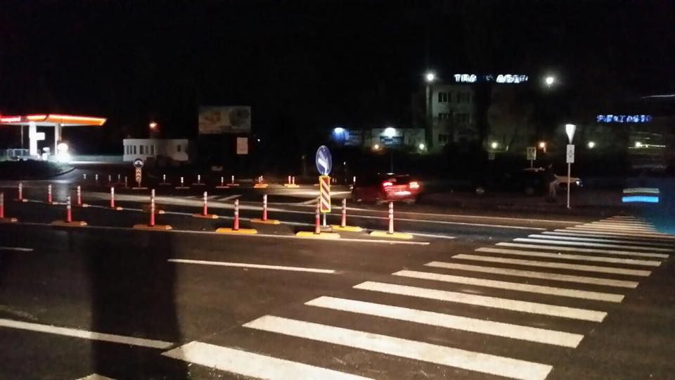 В Кишиневе появился новый перекресток с круговым движением