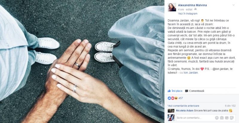 Fotbalistul Ion Jardan a spus adio burlăciei! Și-a legat destinul cu jurnalista Alexandrina Buzu