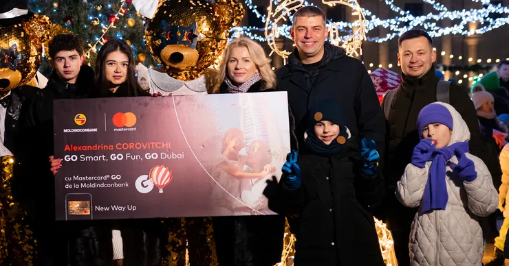Юная обладательница карты GO от Moldindconbank выиграла отдых в Дубае