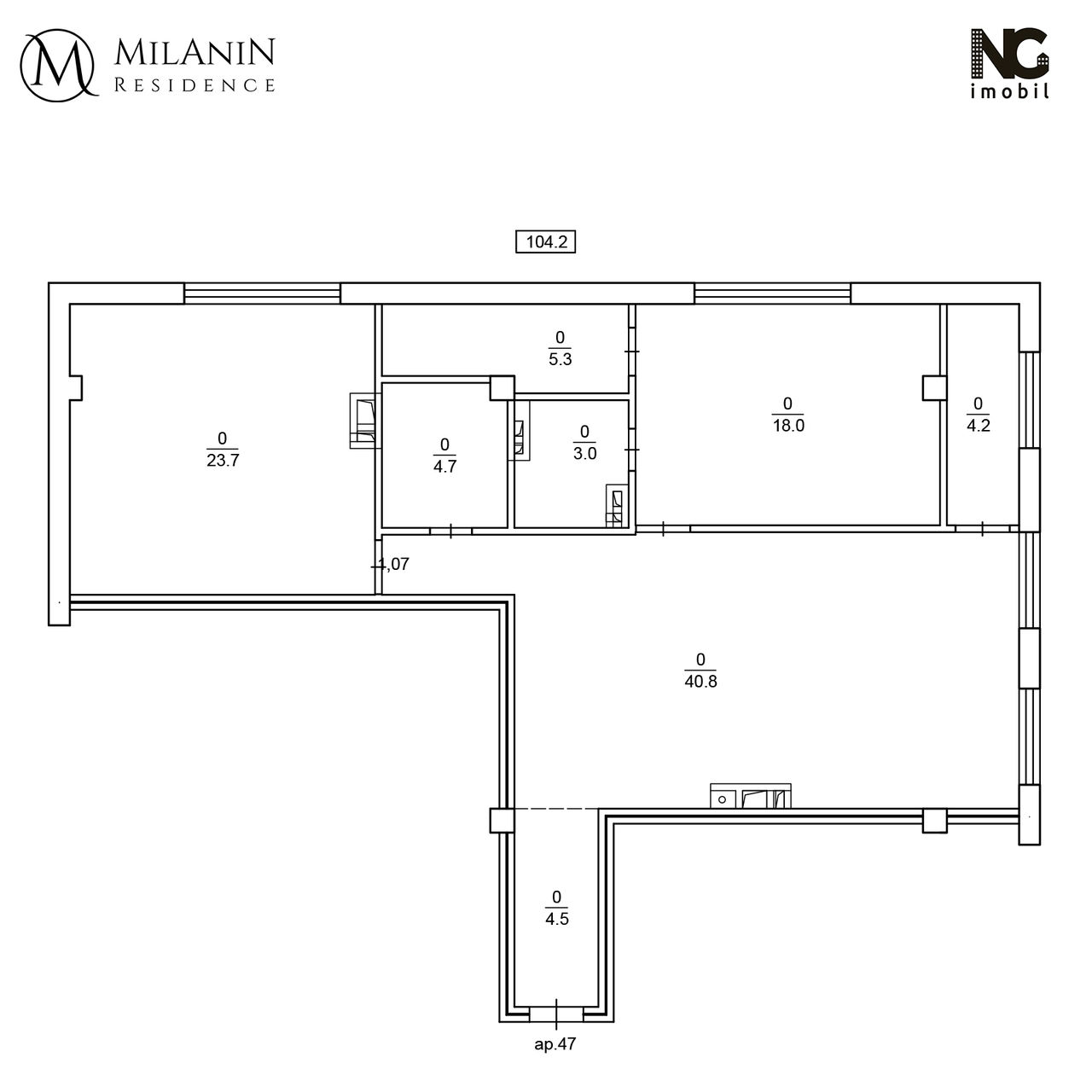 Milanin Residence: Последняя квартира на ул. Щусева 2 ®
