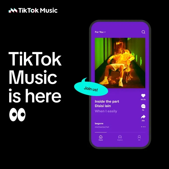 TikTok запустил собственный стриминговый сервис TikTok Music