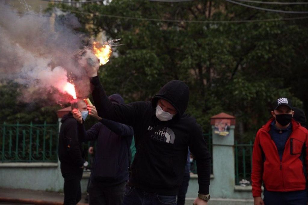 Полиция Киева заявила, что взрыва у офиса Медведчука не было