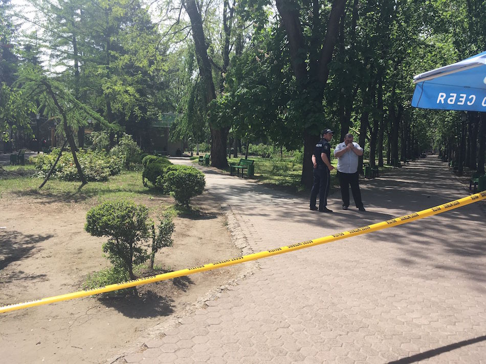 В центральный парк Кишинёва закрыли вход