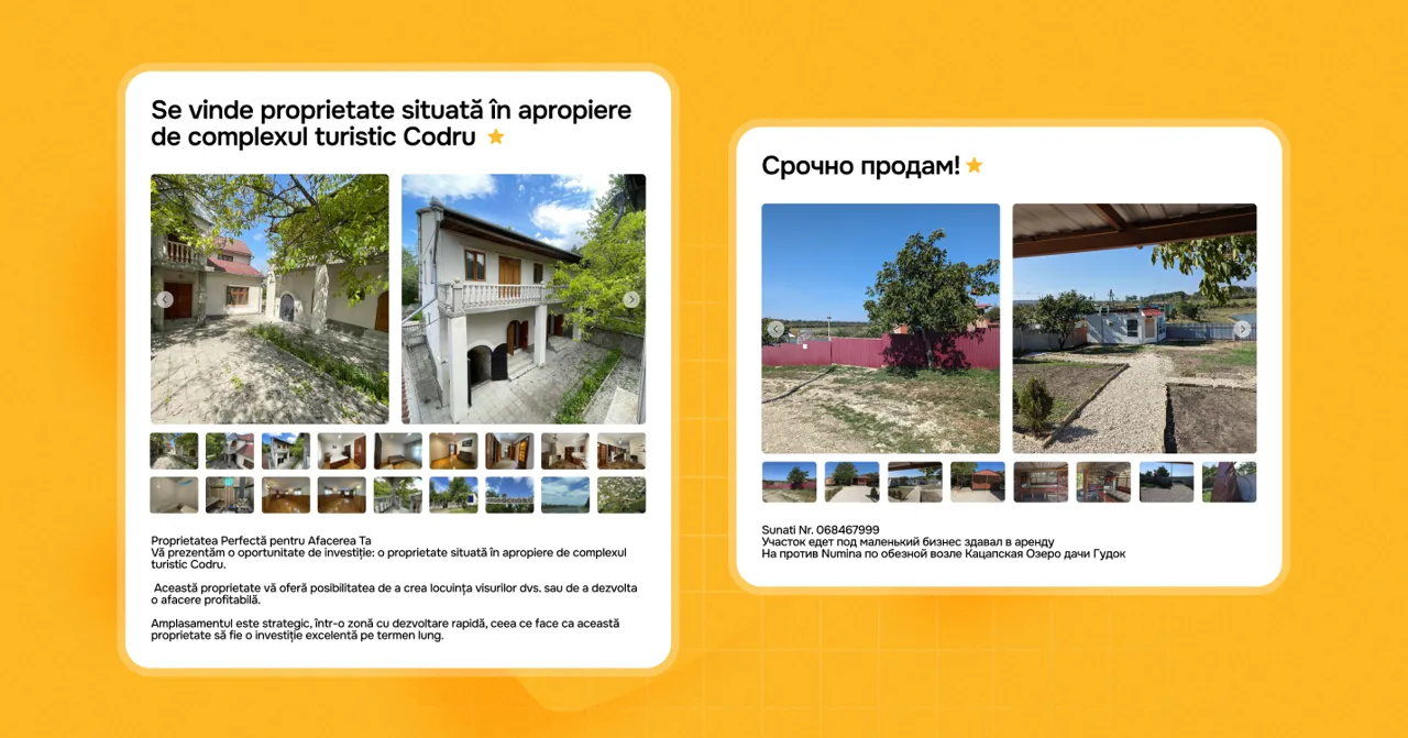 999.md: Идеальное объявление как быстро продать участок или дачу