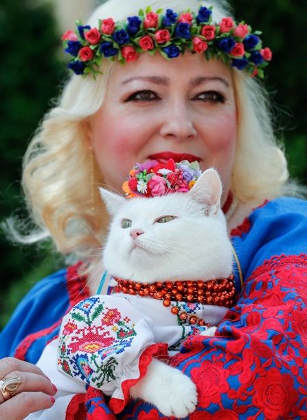 В Киеве прошел мегамарш вышиванок