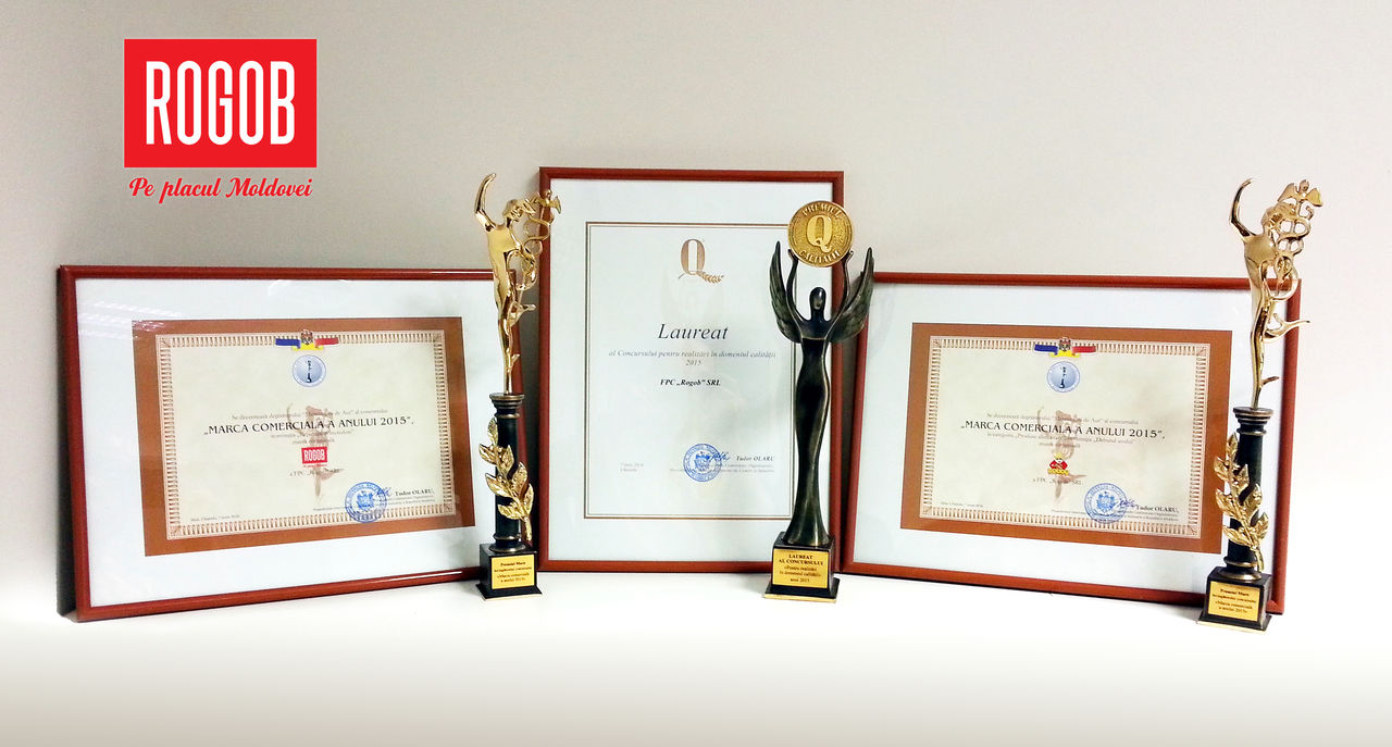 Compania Rogob laureata a 3 premii importante! ®