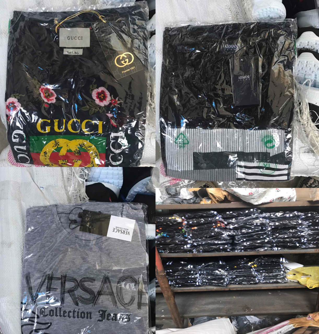 Gucci, Armani, Versace. Peste 4 mii de articole vestimentare, deconspirate