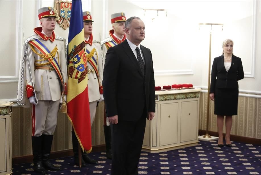 Igor Dodon a acordat primele distincții de stat, în calitate de președinte