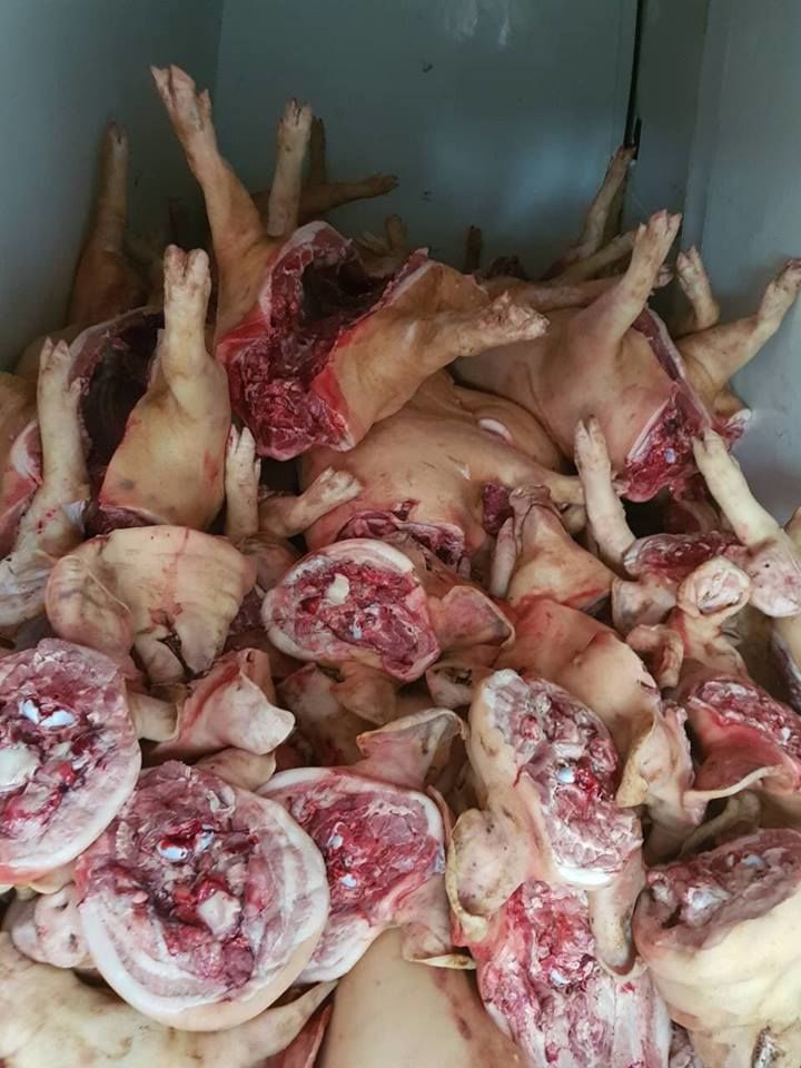 Сотни килограммов опасной свинины везли на рынки Кишинева