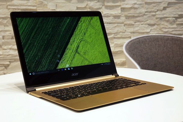 Acer представила самый тонкий ноутбук в мире