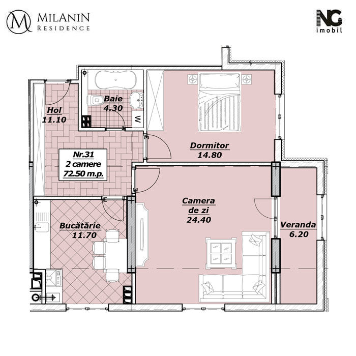 Milanin Residence: Квартира на 72кв2 по cпеццене в элитном новострое Alexandru cel Bun ®