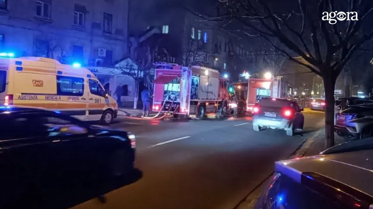В центре Кишинева произошел пожар: улица Пушкина частично перекрыта