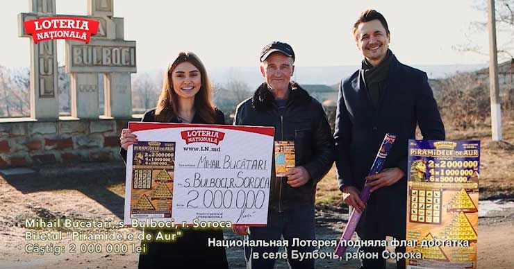 Лотерея: Безработный выиграл 2 000 000 леев в билете «Золотые пирамиды» ®