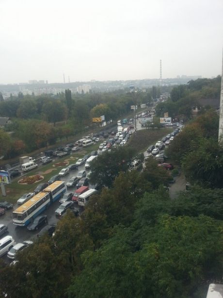 Кишинёв встал в пробках из-за ремонта дорог