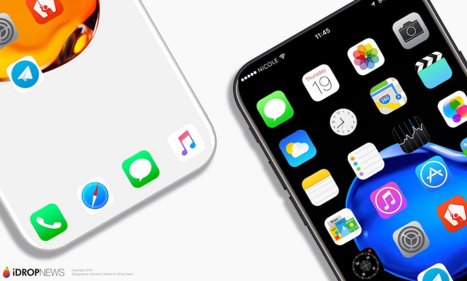 В Сети показали концепт безрамочного смартфона iPhone 8
