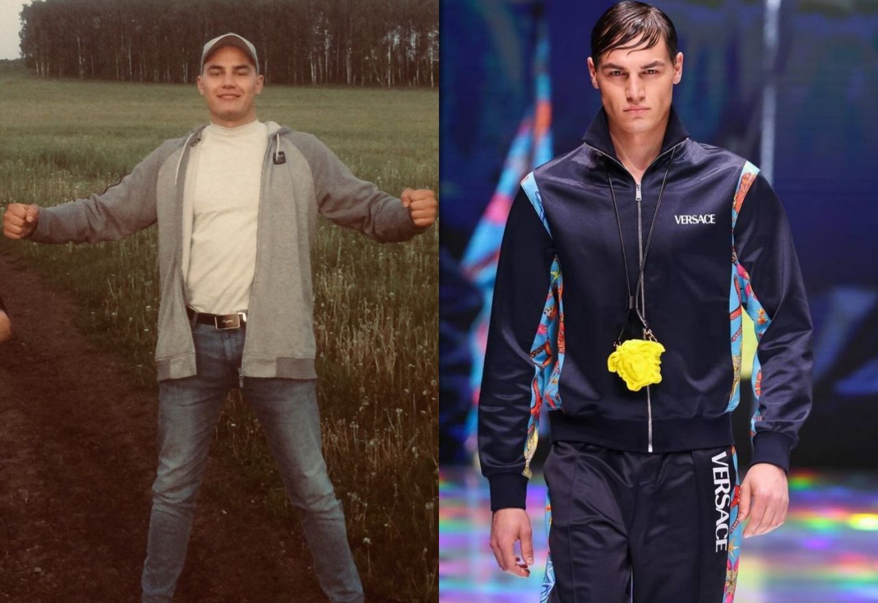 Парень из российского посёлка стал моделью Versace, его не узнать