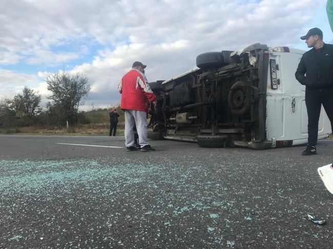 В Оргеевском районе произошло ДТП с участием двух микроавтобусов