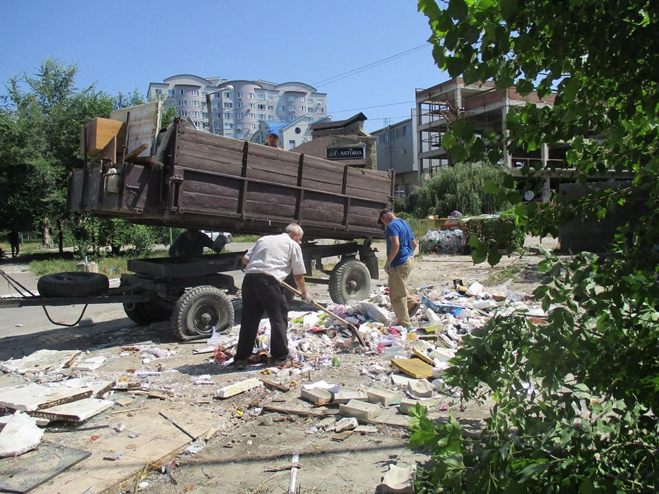 На Рышкановке демонтировали ряд незаконно установленных киосков