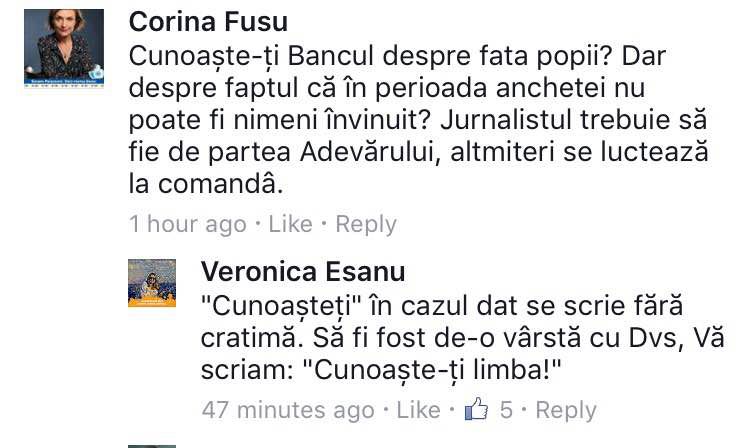 Corina Fusu se face din nou de rușine