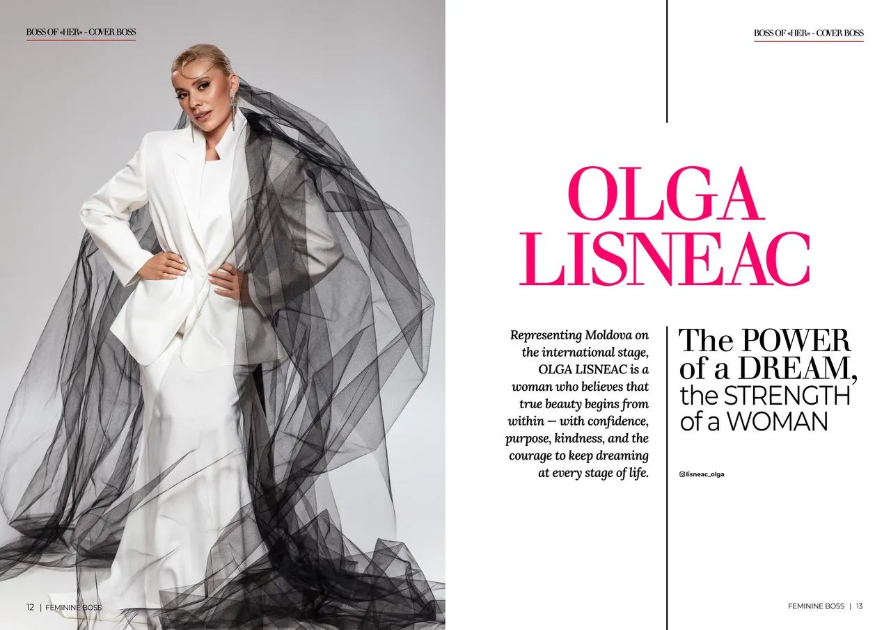 Молдаванка появилась на обложке международного издания Feminine Boss Magazine®