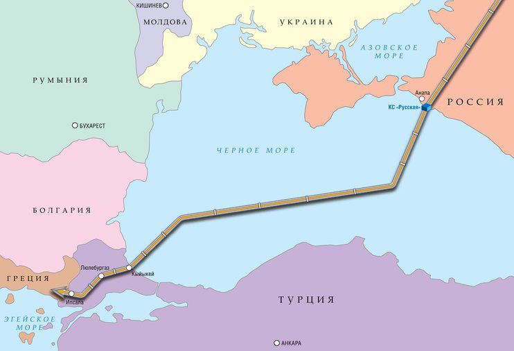 В Турции начали укладку подвода к газопроводу "Турецкий поток"