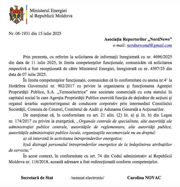 Junghietu anunță verificări la Termoelectrica după o investigație privind prețurile umflate