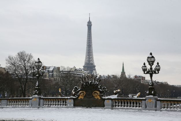 Europa, sub zăpadă: imagini superbe cu obiective turistice celebre acoperite de nea