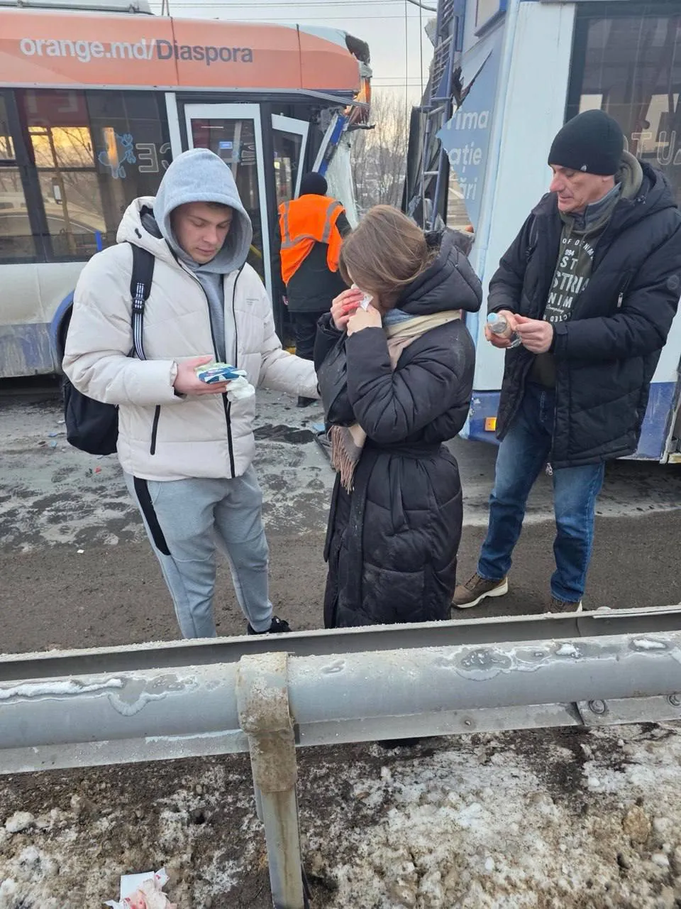 В Кишинёве произошло ДТП с участием двух троллейбусов