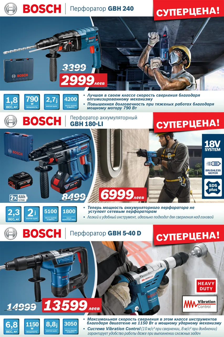 Bosch-Siemens: Продли срок гарантии на 3 года на электроинструменты Bosch Professional