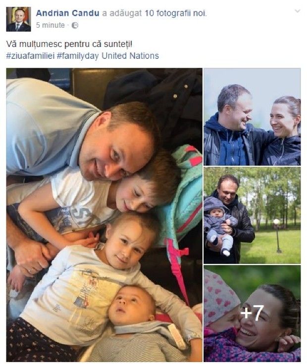 Candu şi-a arătat pentru prima dată mezinul. Mesajul emoţionant scris de el