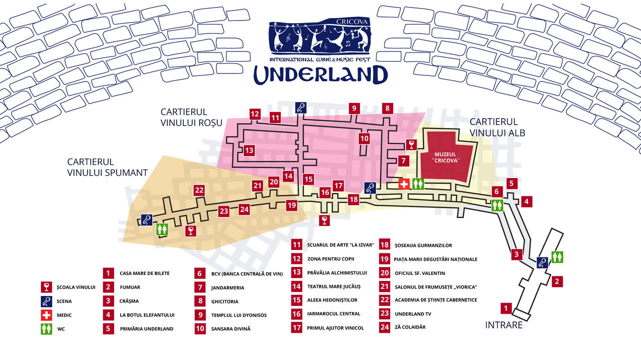 Underland 2018: Programul complet și harta festivalului