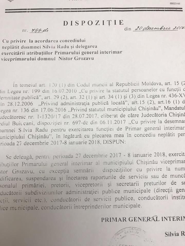 Valeriu Munteanu: Dovada că Silvia Radu a plecat în concediu