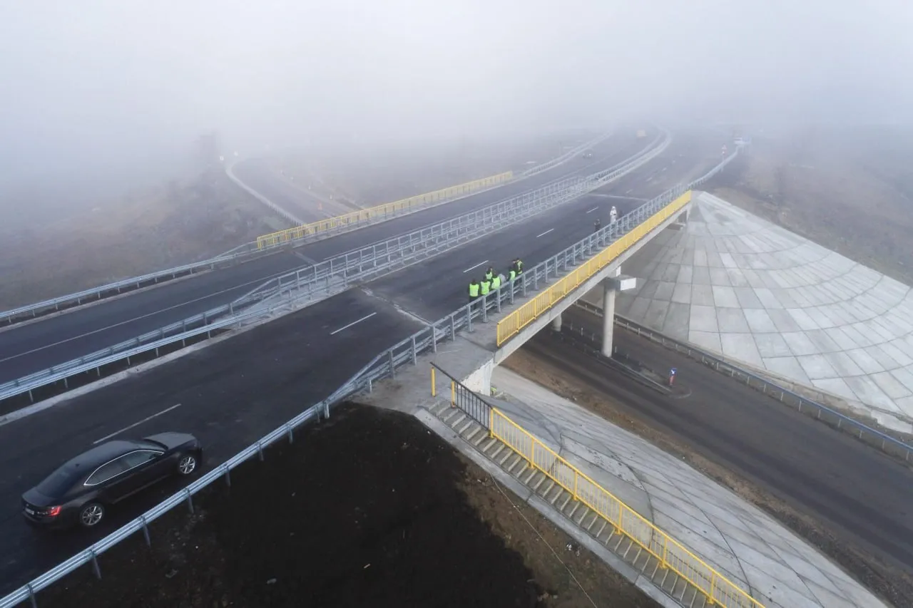 Podul de pe drumul public M3 Chișinău-Giurgiulești din Moldova, deschis pentru circulație