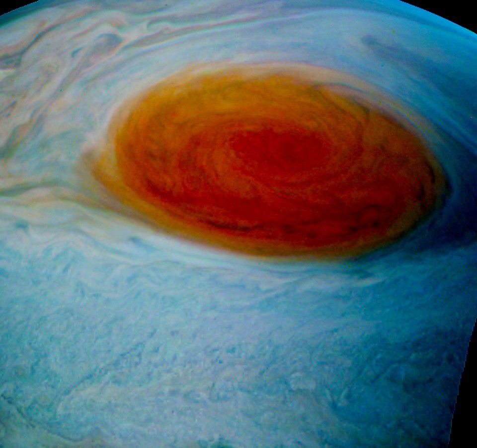 NASA a publicat imagini uimitoare cu „Marea Pată Roșie” de pe Jupiter