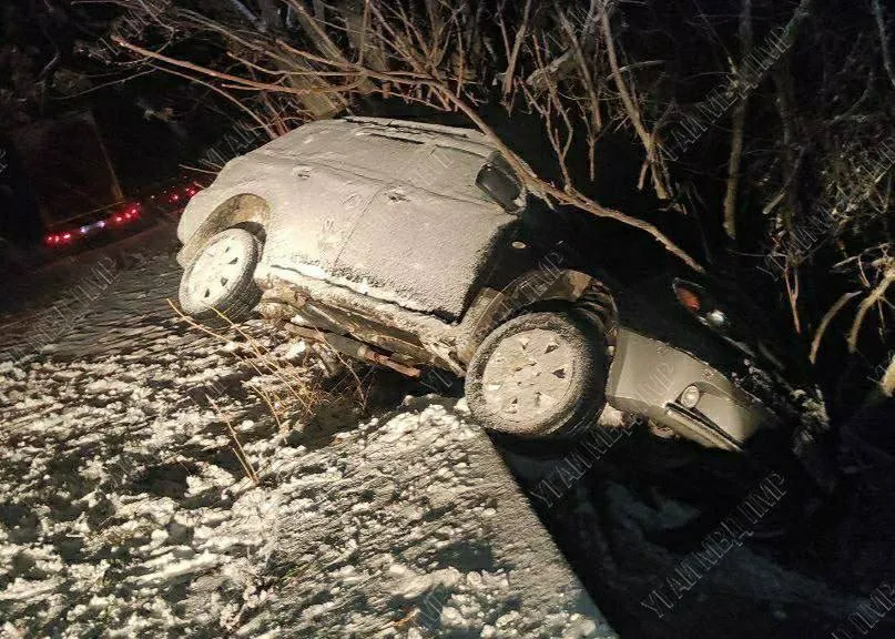 В Тирасполе произошло ДТП: Занесло на скользкой дороге