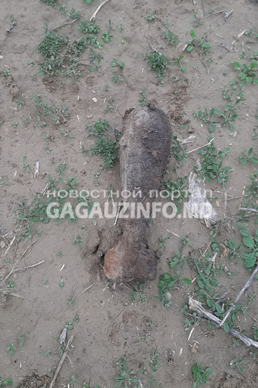 В Конгазе на поле обнаружили боеприпас времен ВОВ