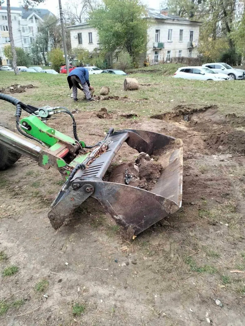 В Кишиневе обустраивают новый сквер на ул. Пушкинская горка