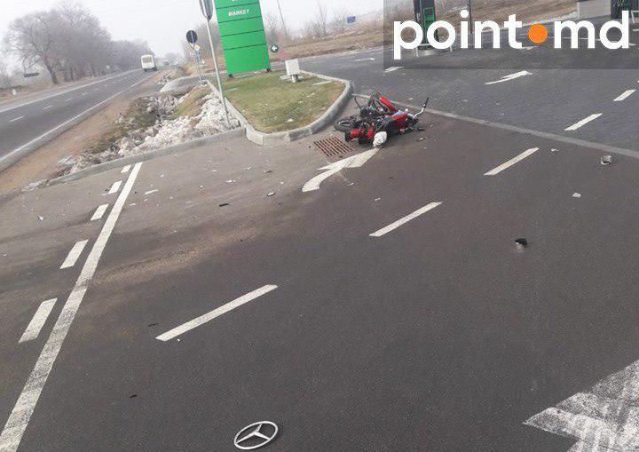 В Оргеевском районе водитель грузовика сбил мотоциклиста