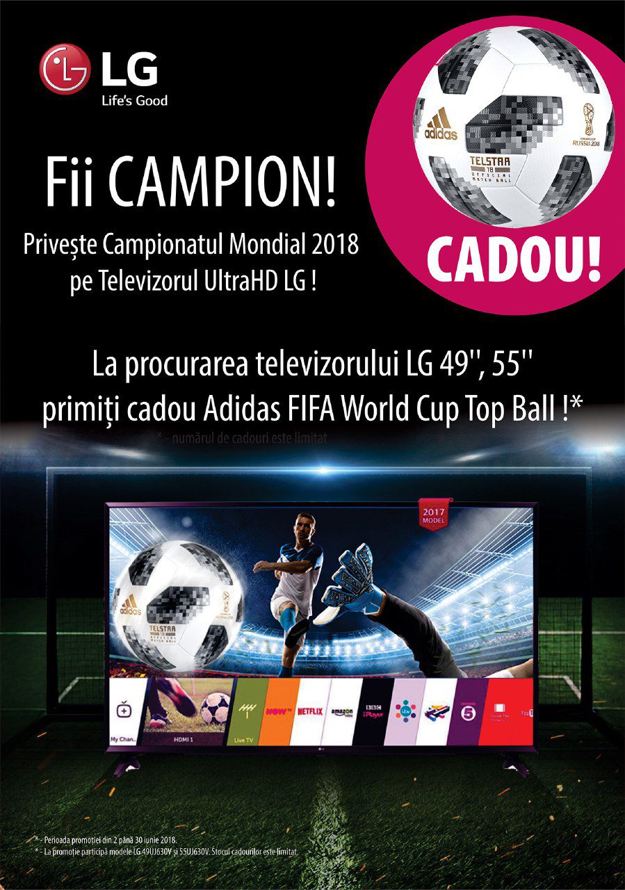 Bomba: Смотри Чемпионат Мира 2018 по телевизору UltraHD LG ®