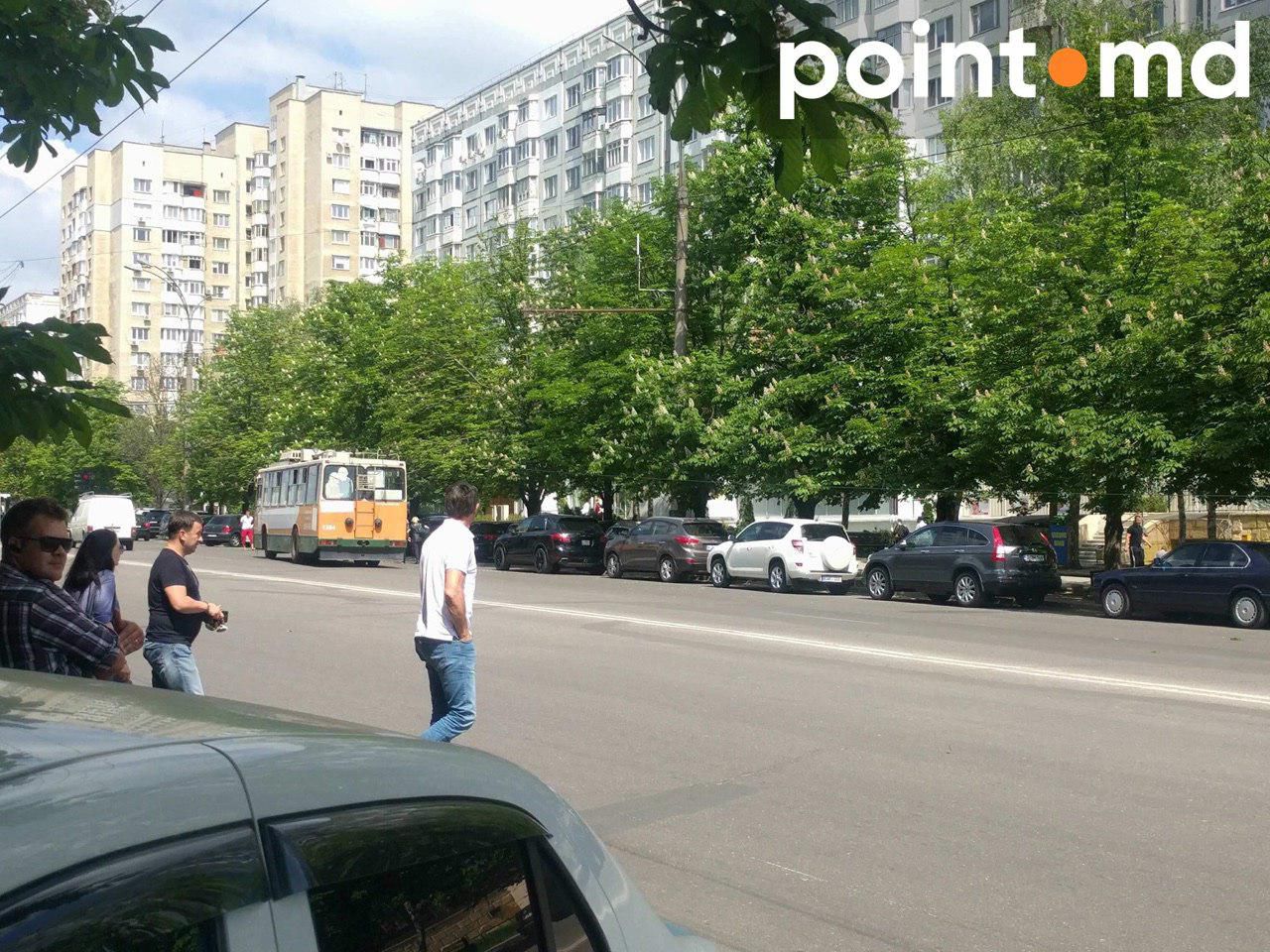 На Рышкановке произошел обрыв троллейбусной линии