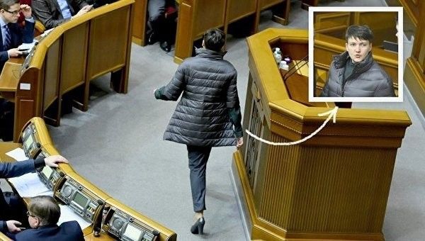 Савченко в платье и на каблуках заявила, что устала от политики