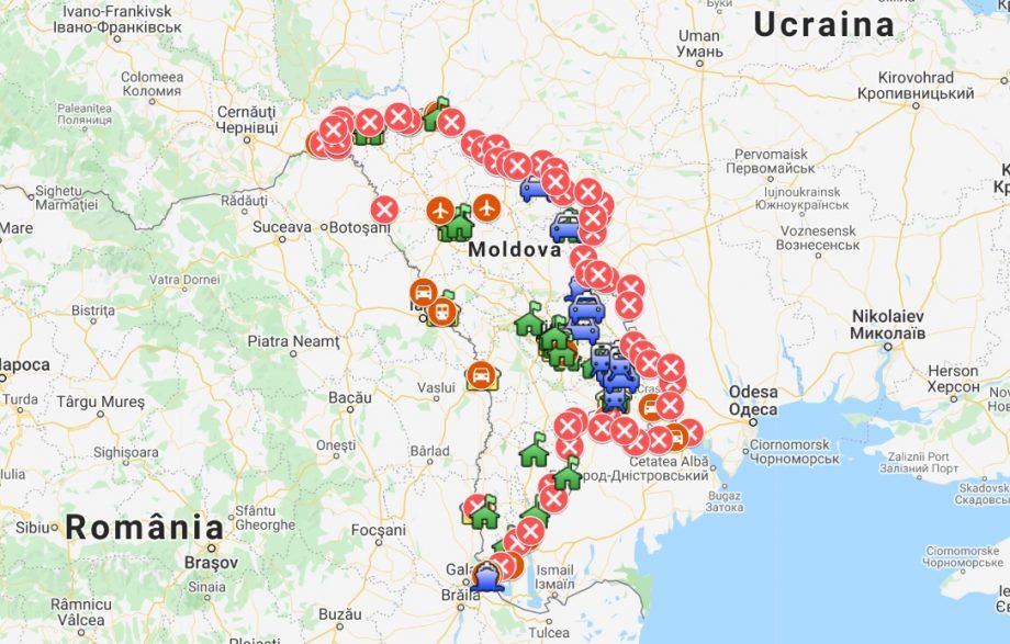 Карта украины молдавии румынии