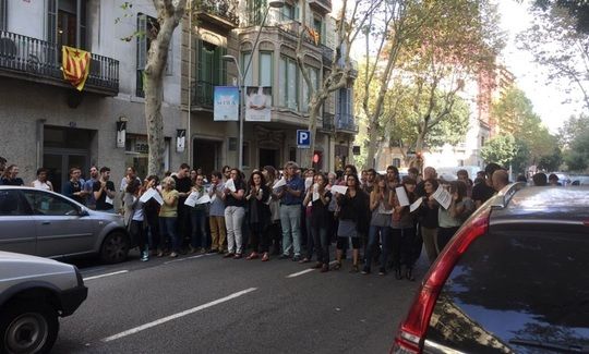 Mii de catalani în stradă şi în grevă, în semn de protest faţă de încarcerarea ”celor doi Jordi”